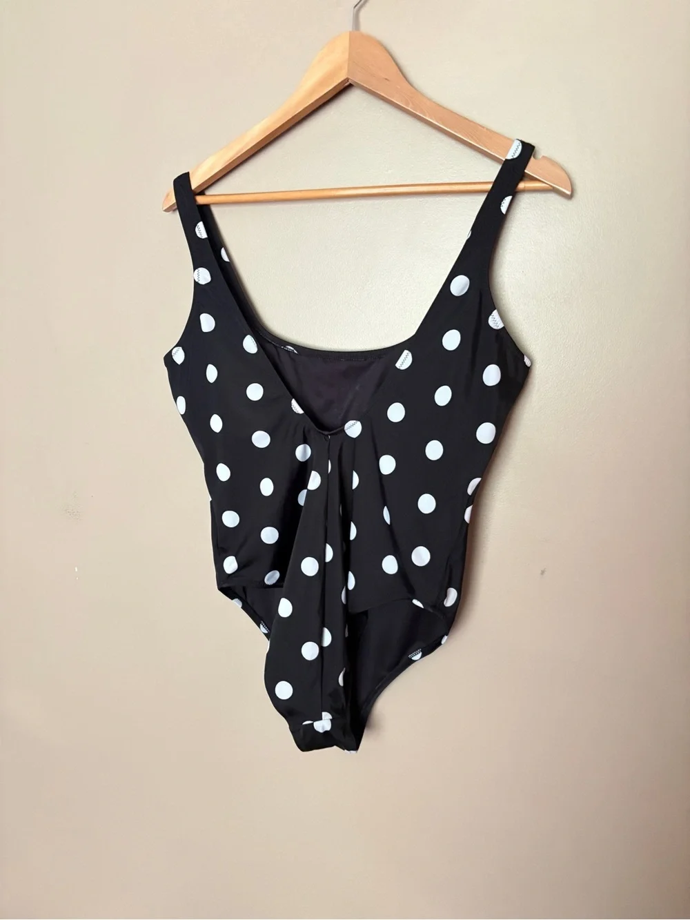 Ashley Graham x Swimsuits For All Hotshot Polka Dot One Piece Swimsuit sz 12 EUC